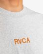 Hombre con camiseta de manga corta RVCA Love Me Not Gris bordado delantero