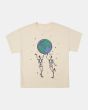 Camiseta oversize de manga corta RVCA No Bounds blanca para mujer