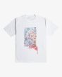 Camiseta orgánica de manga corta RVCA Sage Vaughn Floral Blanca para hombre