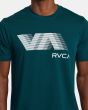 Hombre con Camiseta deportiva de manga corta RVCA VA Sport Blur Deep Sea estampado
