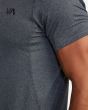 Hombre con Camiseta deportiva de manga corta RVCA VA Sport Vent Gris malla transpirable