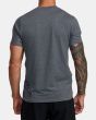 Hombre con Camiseta deportiva de manga corta RVCA VA Sport Vent Gris posterior