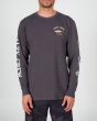 Hombre con camiseta de manga larga Salty Crew Ahi Mount Standard Gris Oscuro frontal