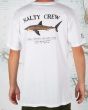 Hombre con camiseta de manga corta Salty Crew Bruce Premium blanca posterior