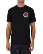 Hombre con camiseta de manga corta Salty Crew Deep Reach Premium Negra frontal