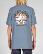 Niño con camiseta de manga corta Salty Crew Gone Fishin gris
