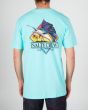 Hombre con Camiseta de manga corta Salty Crew Gone Sailin Standard turquesa