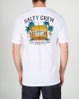 Hombre con Camiseta de manga corta Salty Crew Hut Standard Blanca
