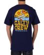 Hombre con Camiseta de manga corta Salty Crew Seaside Standard Azul Marino