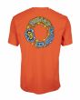 Camiseta de manga corta Santa Cruz Bullet 66 naranja para hombre