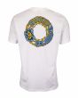Camiseta de manga corta Santa Cruz Bullet 66 blanca para hombre posterior