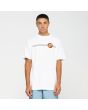 Hombre con Camiseta de manga corta Santa Cruz Check Ringed Flamed Dot Blanca frontal