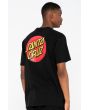Hombre con Camiseta de manga corta Santa Cruz Classic Dot Chest Negra lateral