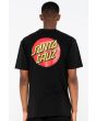 Hombre con Camiseta de manga corta Santa Cruz Classic Dot Chest Negra posterior