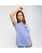 Mujer con Camiseta de manga corta Santa Cruz Classic Dot Chest azul frontal