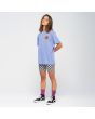Mujer con Camiseta de manga corta Santa Cruz Classic Dot Chest azul lateral