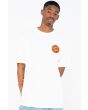 Hombre con Camiseta de manga corta Santa Cruz Classic Dot Chest Blanca frontal