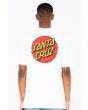 Hombre con Camiseta de manga corta Santa Cruz Classic Dot Chest Blanca posterior
