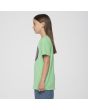 Niña con camiseta de manga corta Santa Cruz Outer Ringed Dot Kids Verde Menta lateral