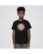 Niño con camiseta de manga corta Santa Cruz Outer Ringed Dot Kids Negra frontal