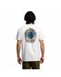 Hombre con Camiseta de manga corta Santa Cruz Dressen Rose Crew One Blanca