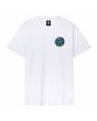 Camiseta de manga corta Santa Cruz Dressen Rose Crew One Blanca para hombre