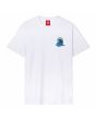 Camiseta orgánica de manga corta Screaming Wave Blanca para hombre