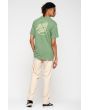 Hombre con camiseta de manga corta Santa Cruz Dot Stripe verde espalda