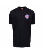 Camiseta de manga corta Santa Cruz Yin Yang Dot negra para hombre