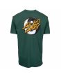 Camiseta de manga corta Santa Cruz Yin Yang Dot verde para hombre posterior