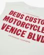 Camiseta sin mangas Deus Ex Machina Calico Muscle blanca para hombre estampado 