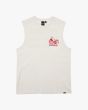Camiseta sin mangas Deus Ex Machina Calico Muscle blanca para hombre 