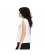 Mujer con Camiseta sin mangas Volcom Frenchsurf Blanca lateral