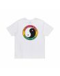 Camiseta Orgánica de manga corta T&C Surf Designs 71 Yin Yang Logo Blanca para hombre posterior