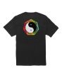 Camiseta de manga corta orgánica Town and Country Vissla Collab negra para hombre