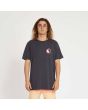Hombre con Camiseta de manga corta Town & Country Ying Yang Logo 71 negra frontal