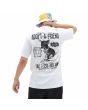 Hombre con Camiseta de manga corta Vans Adopted a Friend Blanca Unisex posterior