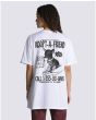 Mujer con Camiseta de manga corta Vans Adopted a Friend Blanca Unisex posterior