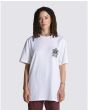 Mujer con Camiseta de manga corta Vans Adopted a Friend Blanca Unisex