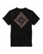 Camiseta de manga corta Vans Bandana Paisley Negra para hombre posterior