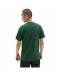 Hombre con camiseta de manga corta Vans Bones verde espalda