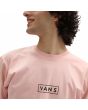 Hombre con Camiseta orgánica de manga corta Vans Easy Box Rosa logo