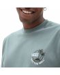 Hombre con camiseta de manga corta Vans Classic Mini Dual Palm Verde estampado