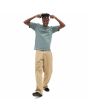 Hombre con camiseta de manga corta Vans Classic Mini Dual Palm Verde  frontal