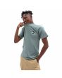 Hombre con camiseta de manga corta Vans Classic Mini Dual Palm Verde lateral
