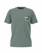 Camiseta de manga corta Vans Classic Mini Dual Palm Verde para hombre
