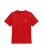 Camiseta de manga corta Vans Custom Classic Roja para niños de 8 a 14 años