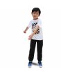 Niño con camiseta de manga corta Vans Dyed Blocks Kids blanca frontal