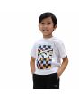 Niño con camiseta de manga corta Vans Dyed Blocks Kids blanca 