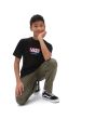 Niño con Camiseta de manga corta Vans Easy logo negra 